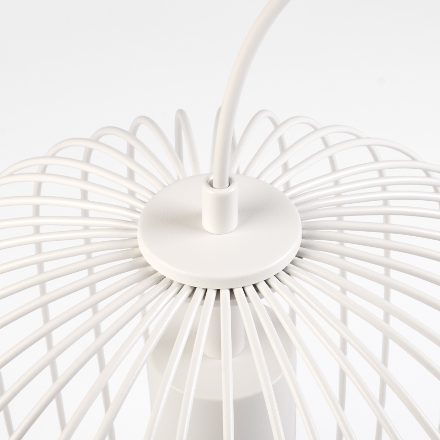 Lampadario a sospensione con cavo OVELLA 1xE27/15W/230V Ø 34 cm crema