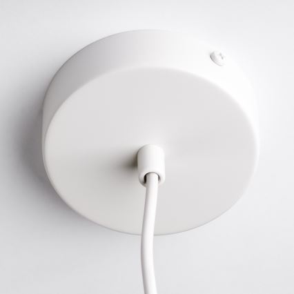 Lampadario a sospensione con cavo OVELLA 1xE27/15W/230V Ø 34 cm crema