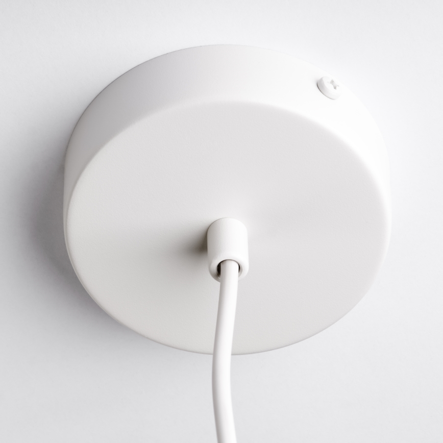 Lampadario a sospensione con cavo OVELLA 1xE27/15W/230V Ø 34 cm crema