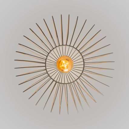 Lampadario a sospensione con cavo OVELLA 1xE27/15W/230V, Ø 36 cm, crema