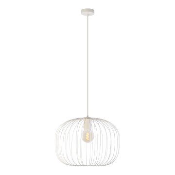 Lampadario a sospensione con cavo OVELLA 1xE27/15W/230V Ø 46 cm crema