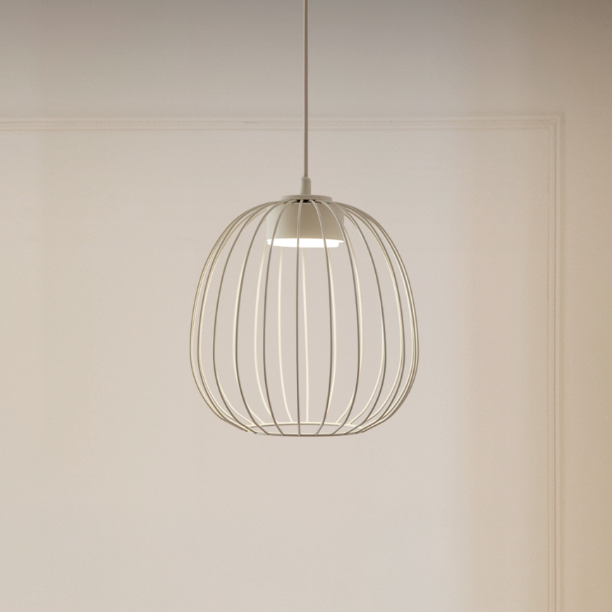 Lampadario a sospensione con cavo OVELLA 1xGX53/10W/230V, diametro 25 cm, crema