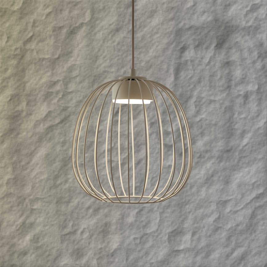 Lampadario a sospensione con cavo OVELLA 1xGX53/10W/230V, diametro 25 cm, crema