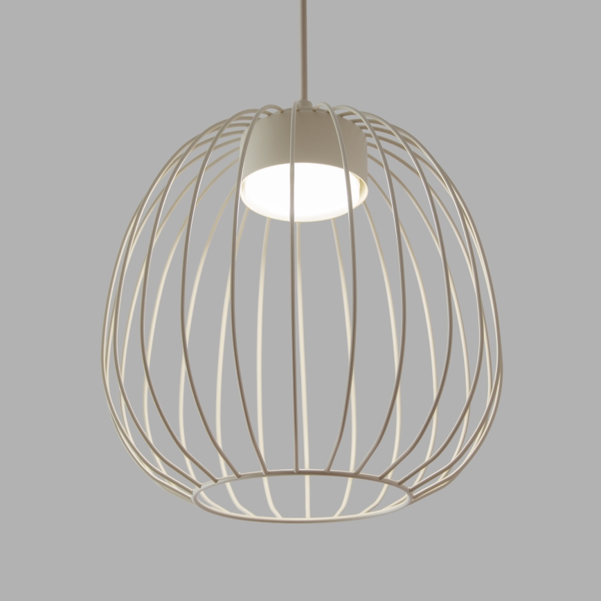 Lampadario a sospensione con cavo OVELLA 1xGX53/10W/230V, diametro 25 cm, crema