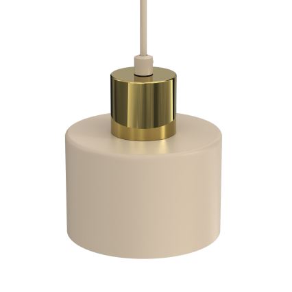 Lampadario a sospensione con cavo PARKLA 1xE27/15W/230V beige/oro