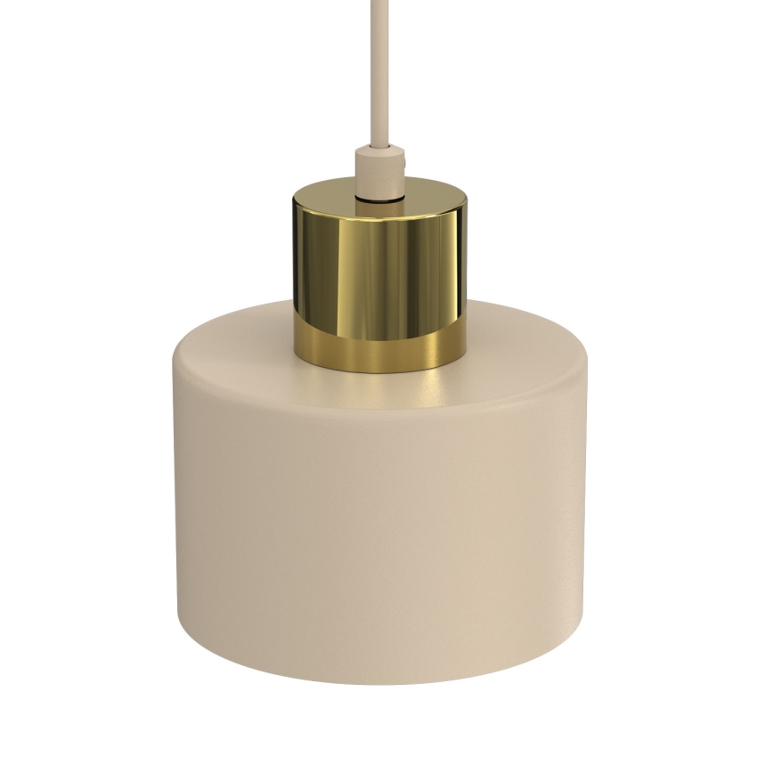 Lampadario a sospensione con cavo PARKLA 1xE27/15W/230V beige/oro