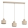 Lampadario a sospensione con cavo PARKLA 3xE27/15W/230V beige