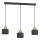 Lampadario a sospensione con cavo PARKLA 3xE27/15W/230V nero