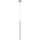 Lampadario a sospensione con cavo PASTELO 1xG9/8W/230V rosa