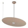 Lampadario a sospensione con cavo PIATTO 1xGX53/15W/230V diam. 55 cm beige