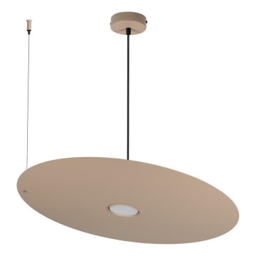 Lampadario a sospensione con cavo PIATTO 1xGX53/15W/230V diam. 55 cm beige