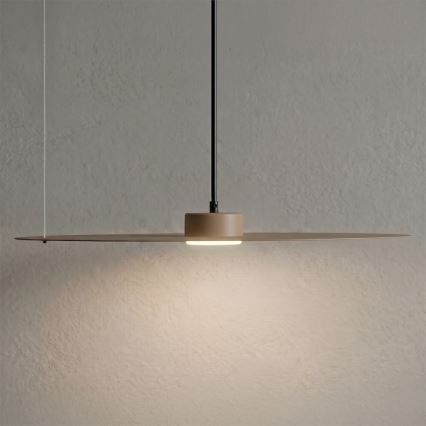 Lampadario a sospensione con cavo PIATTO 1xGX53/15W/230V diam. 55 cm beige