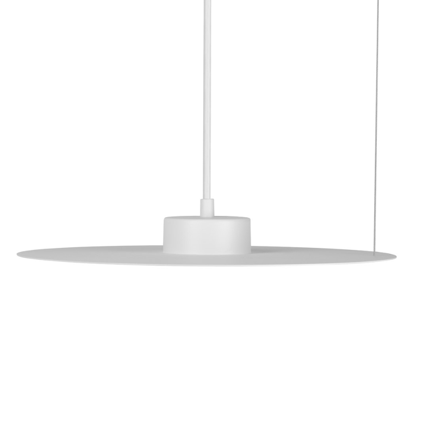 Lampadario a sospensione con cavo PIATTO 1xGX53/15W/230V Ø 35 cm, bianco