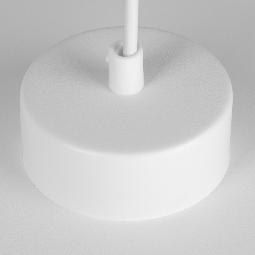 Lampadario a sospensione con cavo PIATTO 1xGX53/15W/230V Ø 35 cm, bianco