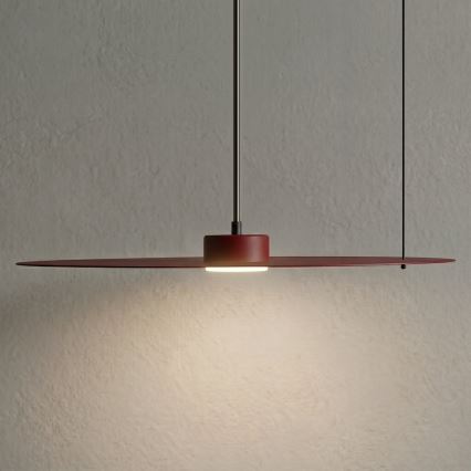 Lampadario a sospensione con cavo PIATTO 1xGX53/15W/230V Ø 55 cm bordeaux