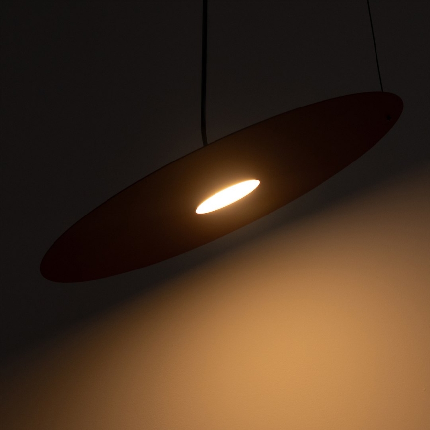 Lampadario a sospensione con cavo PIATTO 1xGX53/15W/230V Ø 55 cm bordeaux