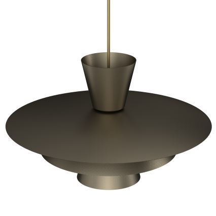 Lampadario a sospensione con cavo PLATO 1xE27/15W/230V bronzo