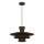 Lampadario a sospensione con cavo PLATO 1xE27/15W/230V marrone