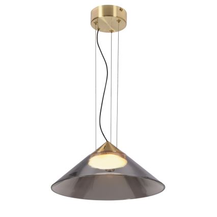 Lampadario a sospensione con cavo PRESTO 1xGX53/10W/230V Ø 34 cm oro/grigio fumé