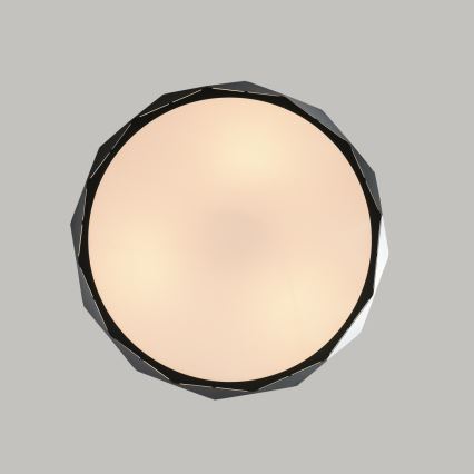 Lampadario a sospensione con cavo REUS, 3x E27/40W/230V, Ø 47 cm, nero