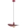 Lampadario a sospensione con cavo SAVANA 1xE27/15W/230V nero/rosso