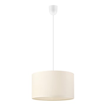 Lampadario a sospensione con cavo SIRJA PLISADO 1xE27/15W/230V Ø 35 cm colore crema