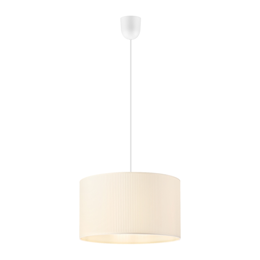 Lampadario a sospensione con cavo SIRJA PLISADO 1xE27/15W/230V Ø 35 cm colore crema