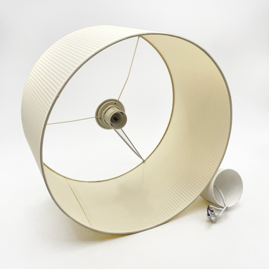 Lampadario a sospensione con cavo SIRJA PLISADO 1xE27/15W/230V Ø 35 cm colore crema