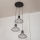 Lampadario a sospensione con cavo SOLANO 3xE27/15W/230V nero/oro
