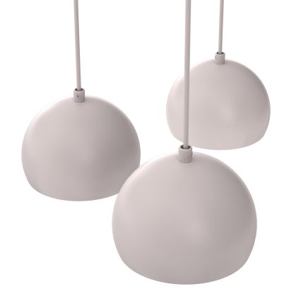 Lampadario a sospensione con cavo SOOL 5xE27/15W/230V crema