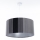 Lampadario a sospensione con cavo STRIPES 1xE27/60W/230V Ø 60 cm grigio