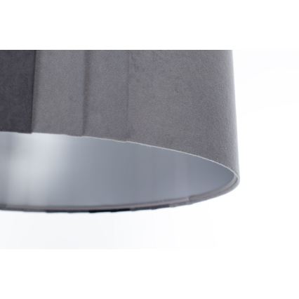 Lampadario a sospensione con cavo STRIPES 1xE27/60W/230V Ø 60 cm grigio