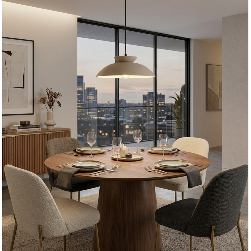 Lampadario a sospensione con cavo SUPERB 1xE27/40W/230V beige