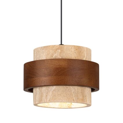 Lampadario a sospensione con cavo SUSAN 1xGX53/15W/230V marrone/beige