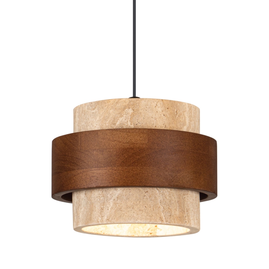 Lampadario a sospensione con cavo SUSAN 1xGX53/15W/230V marrone/beige
