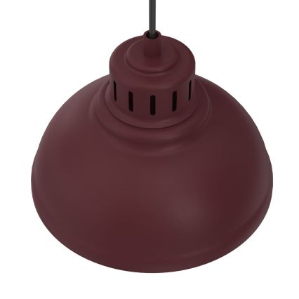 Lampadario a sospensione con cavo SVEN 2xE27/15W/230V bordeaux