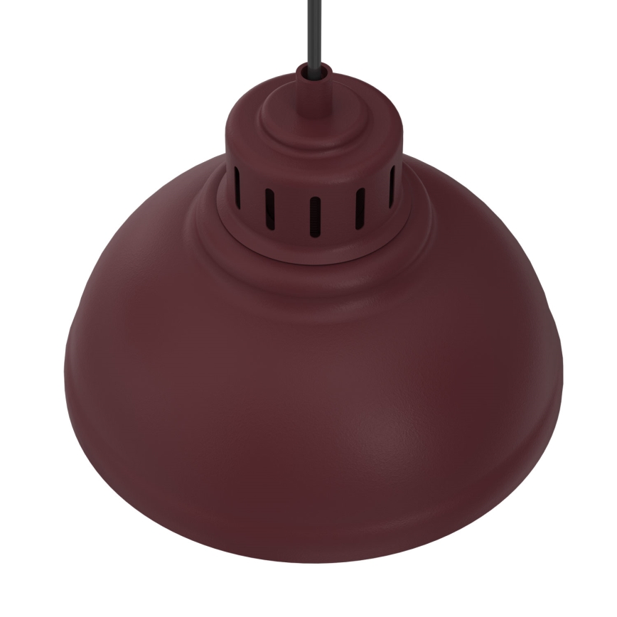 Lampadario a sospensione con cavo SVEN 2xE27/15W/230V bordeaux