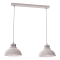 Lampadario a sospensione con cavo SVEN 2xE27/15W/230V colore crema