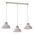 Lampadario a sospensione con cavo SVEN 3xE27/15W/230V crema