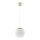 Lampadario a sospensione con cavo TOYA 1xE27/60W/230V Ø 20 cm bianco/oro