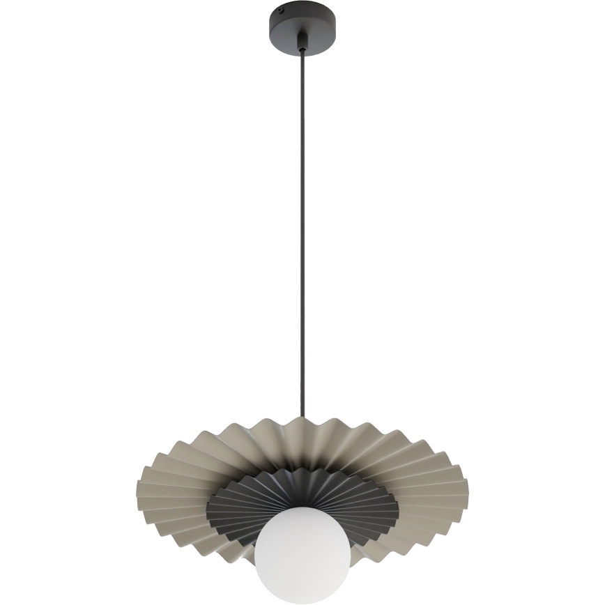 Lampadario a sospensione con cavo UMBRA 1xG9/8W/230V nero/beige