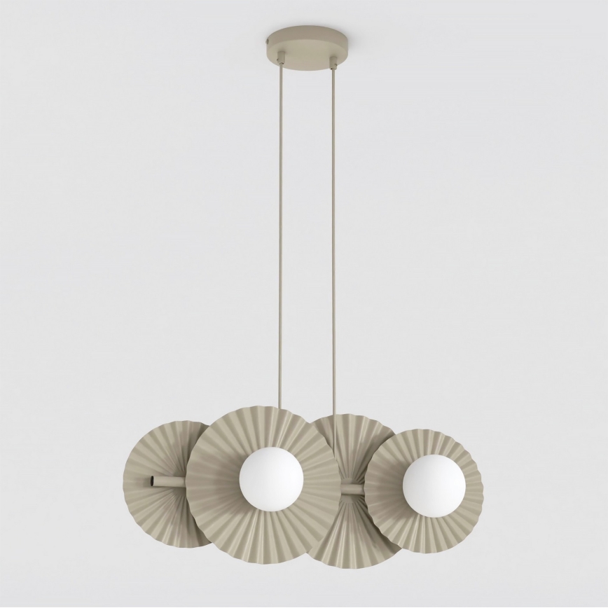 Lampadario a sospensione con cavo UMBRA 4xG9/8W/230V beige