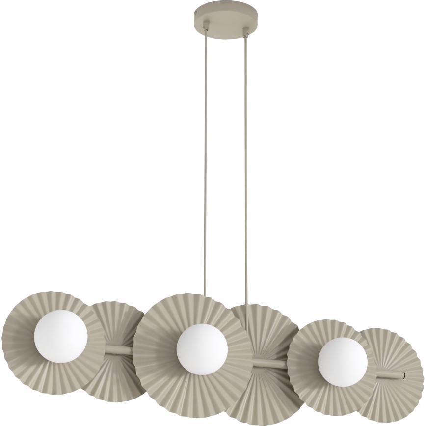 Lampadario a sospensione con cavo UMBRA 6xG9/8W/230V beige