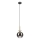 Lampadario a sospensione con cavo VELLO 1xE27/15W/230V nero/beige fumé/nero