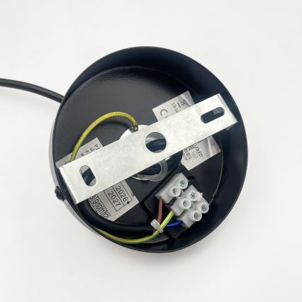 Lampadario a sospensione con cavo VELLO 1xE27/15W/230V nero/beige fumé/nero