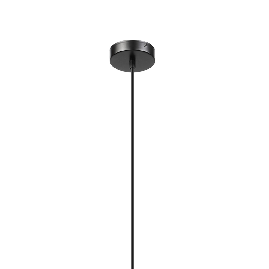 Lampadario a sospensione con cavo VELLO 1xE27/15W/230V nero/beige fumé/nero