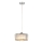 Lampadario a sospensione con cavo VETRO 1xE27/60W/230V cromo lucido