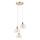 Lampadario a sospensione con cavo VIVE 3xE27/15W/230V, dorato