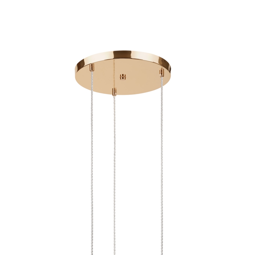 Lampadario a sospensione con cavo VIVE 3xE27/15W/230V, dorato