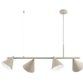 Lampadario a sospensione con cavo ZELTA 4xE27/15W/230V beige